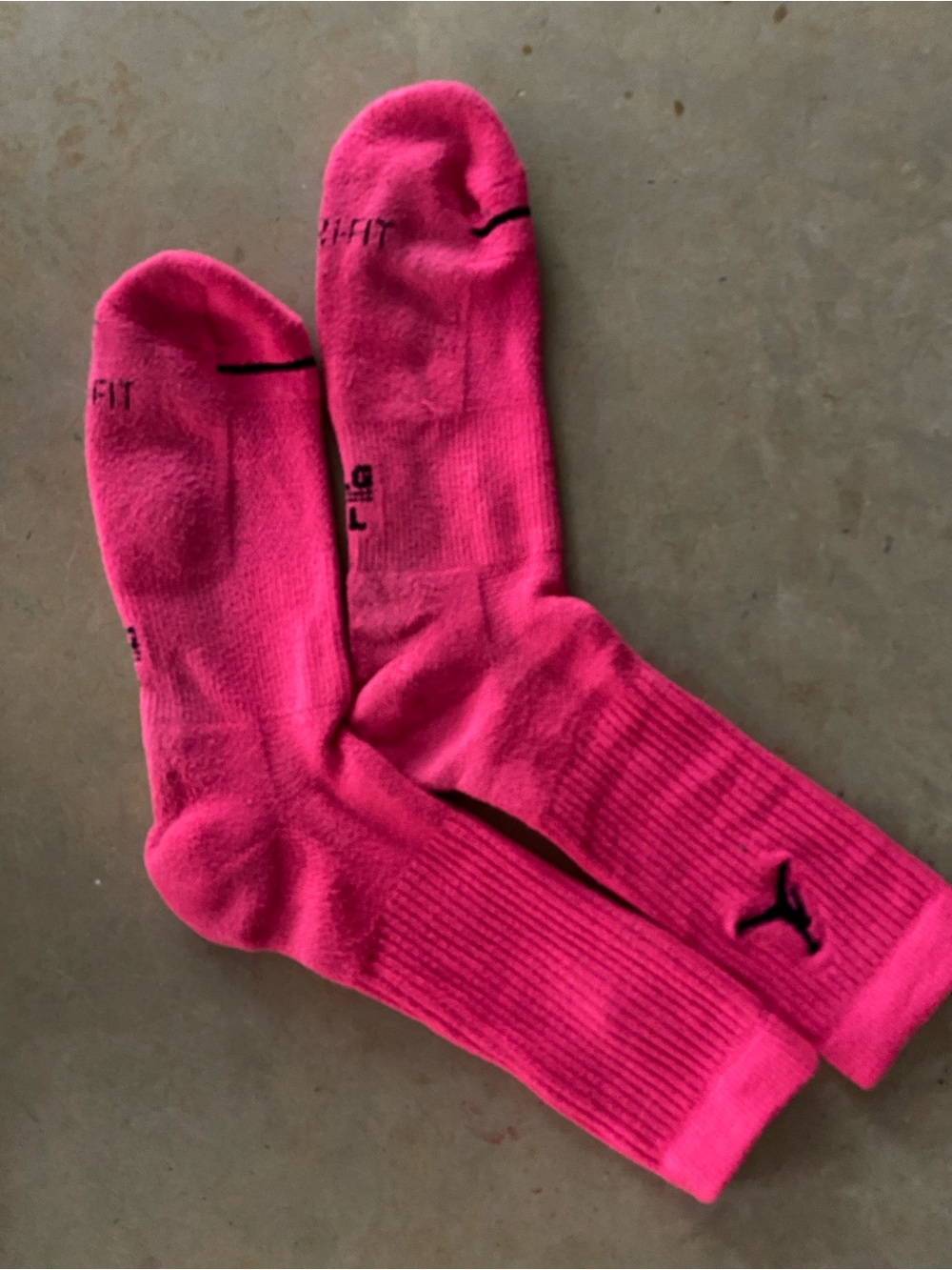 Bright Pink Air Jordan Socks